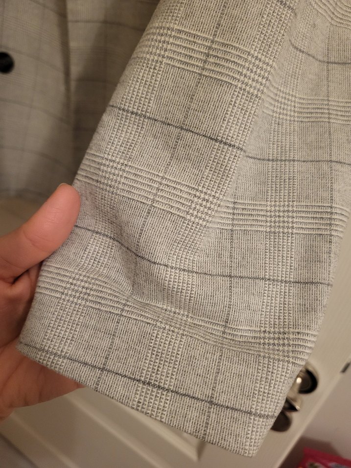 H&M Ekose Dezebli Blazer Ceket - Görsel 5