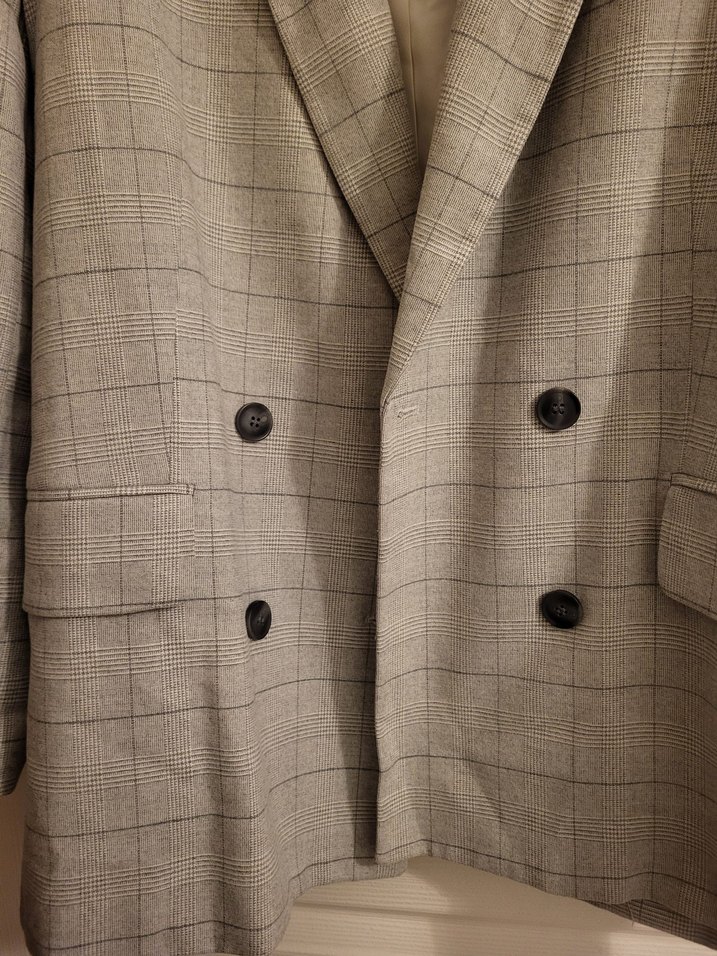 H&M Ekose Dezebli Blazer Ceket - Görsel 4