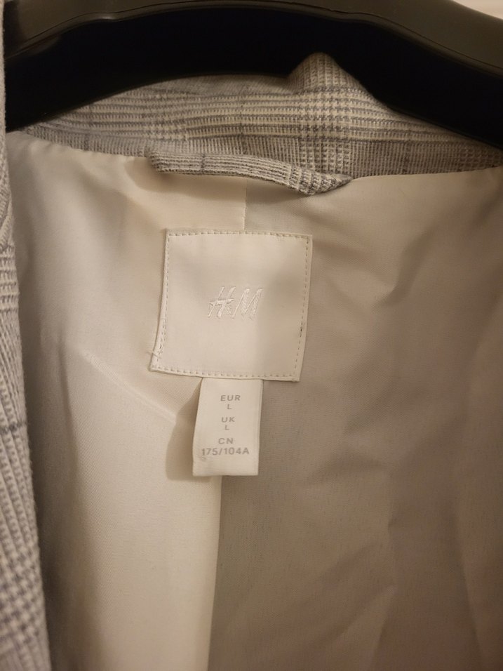 H&M Ekose Dezebli Blazer Ceket - Görsel 3