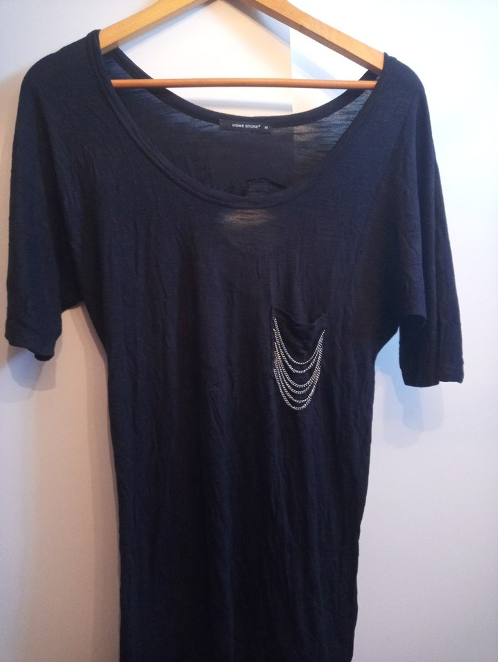 Zincir Detaylı Siyah Gotik Kadın bikini üstü - Görsel 2