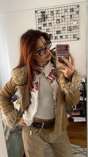 m Beden Y2k vintage afgan ceket