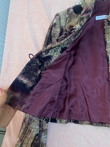 m Beden Vintage peplos kadife ceket