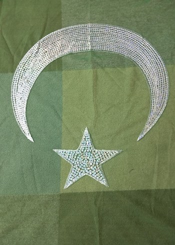 Kırmızı Tel Kırma Kına Örtüsü ve Yeşil Damat Örtüsü Eldiveni - Görsel 7