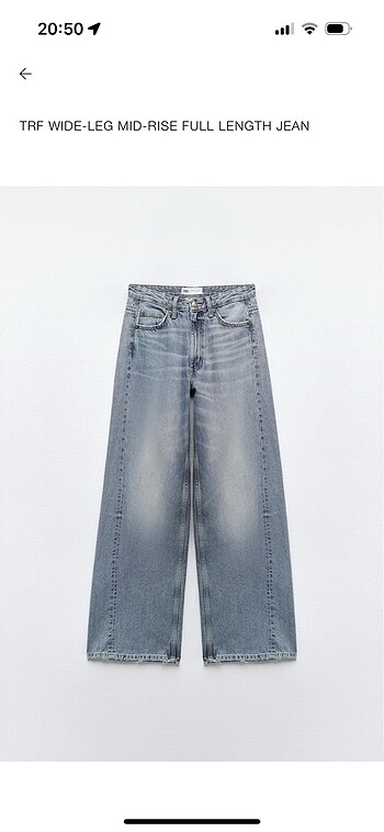Zara wide leg jean