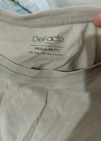 Bej Kısa Kollu Tişört - Görsel 2