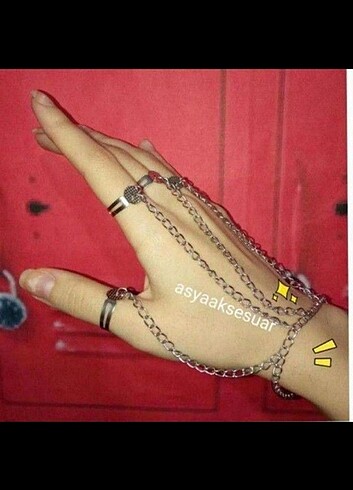 Punk zincir yüzük eldiven kurapika 