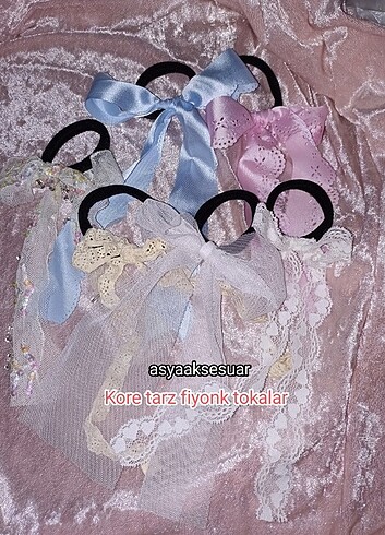 Kawaii Kore tarz fiyonk Lolita gotik dantel lastik tokalar kurde