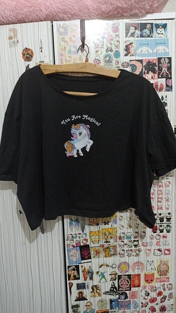 XXL beden unicorn modelli salaş tişört 