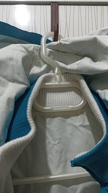 xs Beden mavi Renk Rodi denims çift taraflı giyilen yağmurluk yeni gibi 
