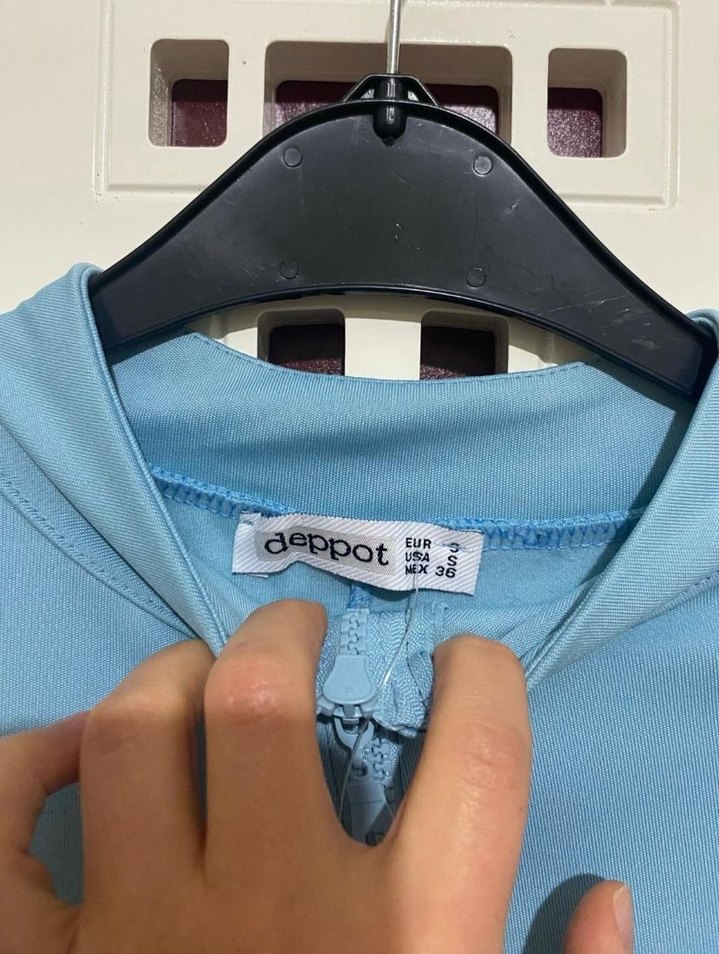 Mavi Bağcıksız Kar tulumu - Görsel 2