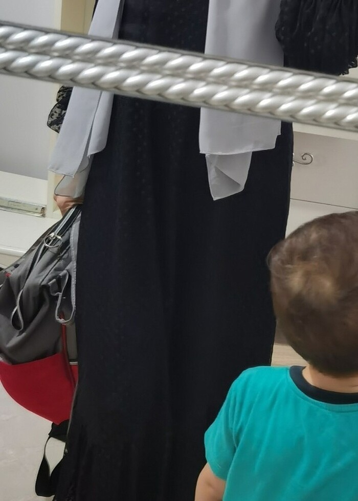 Siyah tesettur elbıse - Görsel 2