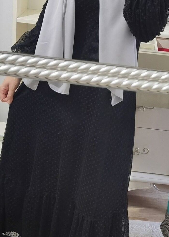 Siyah tesettur elbıse - Görsel 3
