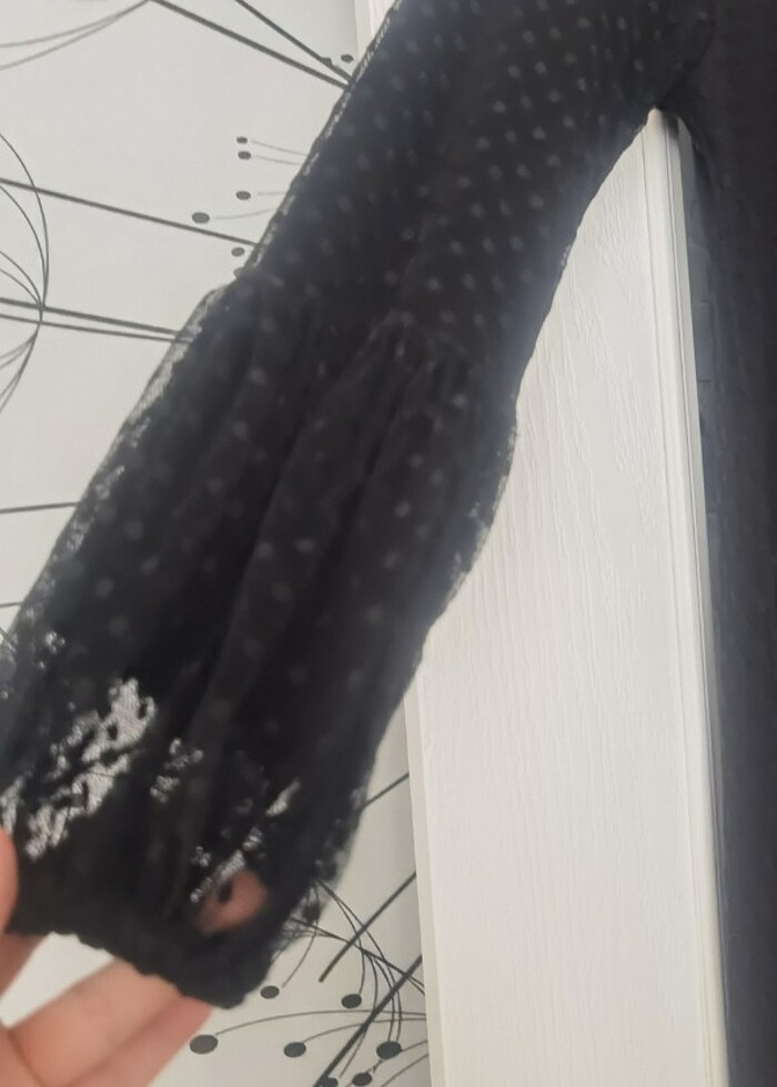 Siyah tesettur elbıse - Görsel 5