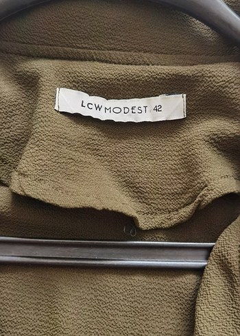 Kadın Haki Uzun Kesim Salaş Trençkot - Görsel 7