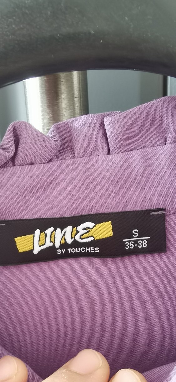 Düğmeli lila tesettur  ikili takim - Görsel 5