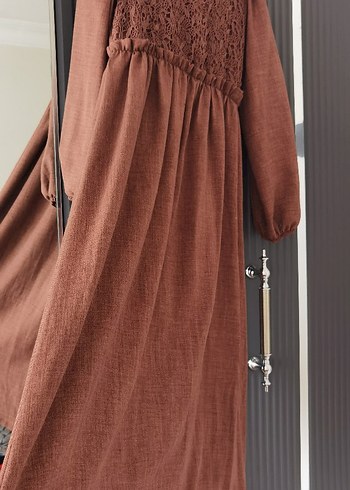 Diger Kadın Bohem Dantel Detaylı Uzun Elbise - Görsel 5