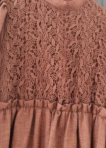 Diger Kadın Bohem Dantel Detaylı Uzun Elbise - Görsel 6