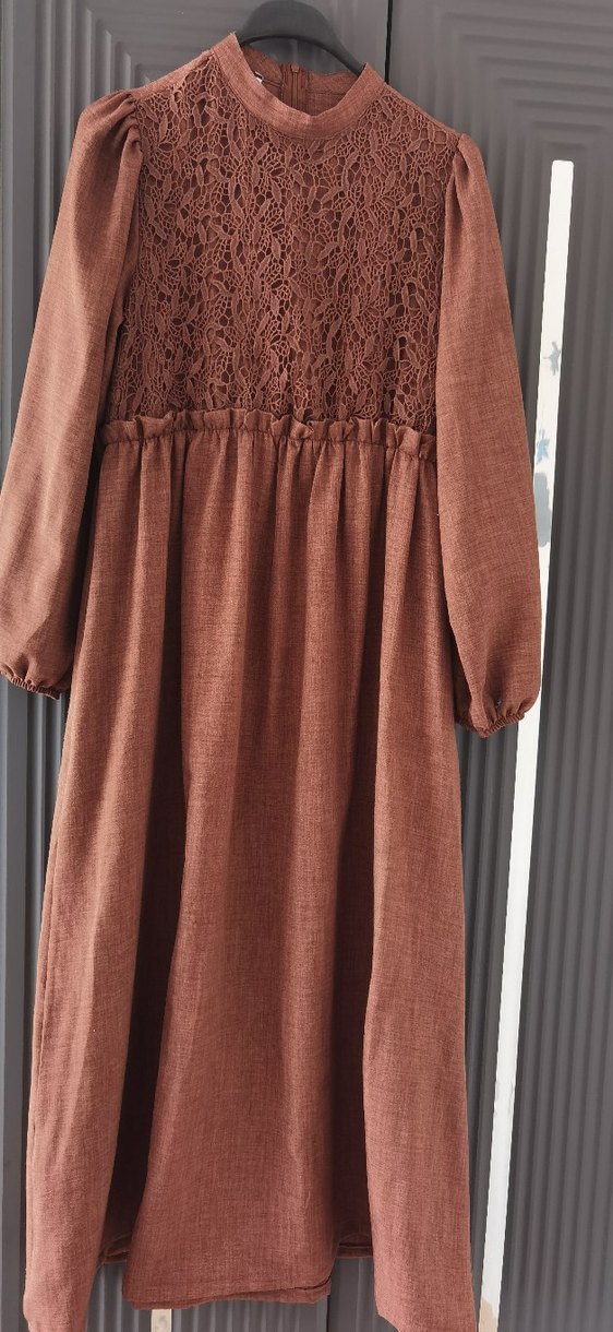 Diger Kadın Bohem Dantel Detaylı Uzun Elbise - Görsel 2