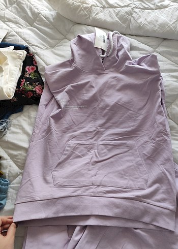 40 Beden Lila Pijama Takımı