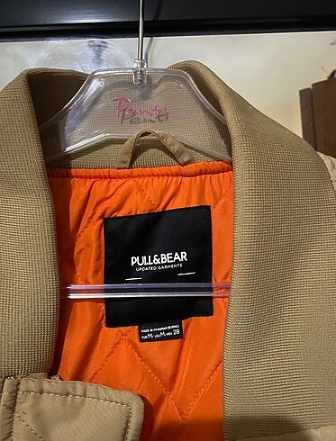 m Beden camel Renk Pull and bear ceket