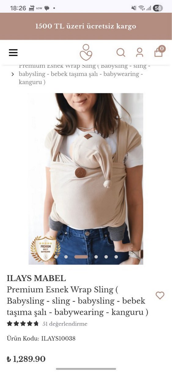 ilays sling kanguru - Görsel 3
