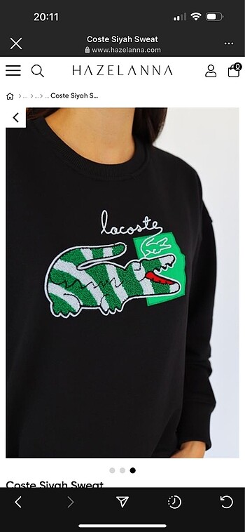 m Beden Lacoste Sweatshirt