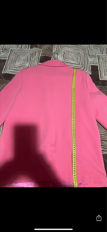 l Beden pembe Renk Pembe Blazer Ceket