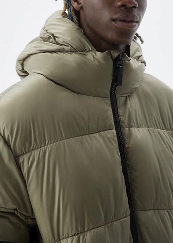 Kapüşonlu Erkek Şişme Mont - Görsel 2