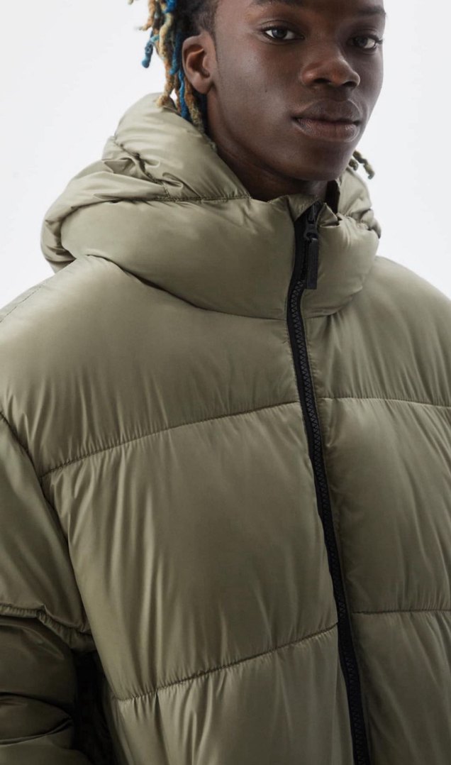 Kapüşonlu Erkek Şişme Mont - Görsel 2