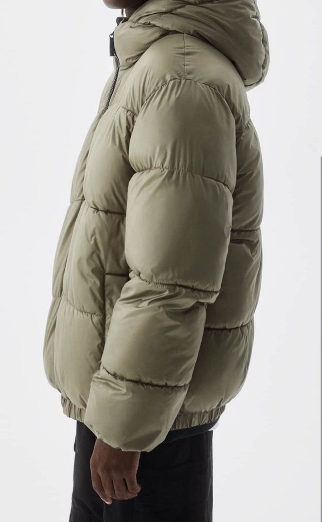 Kapüşonlu Erkek Şişme Mont - Görsel 3