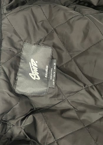 Siyah Erkek Ceket , Fermuarlı, Baskılı - Görsel 2