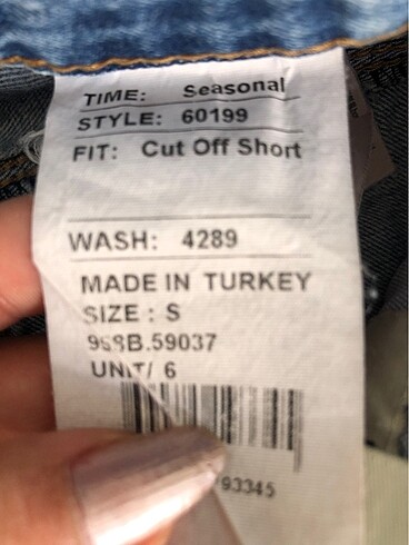 34 Beden Kot şort
