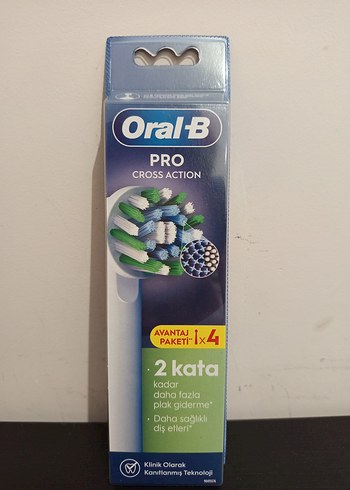 Oral-B Pro CrossAction Diş Fırçası Yedeği 4'lü - Görsel 2