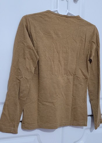 Gold Simli Uzun Kollu Kadın Bluz - Görsel 4