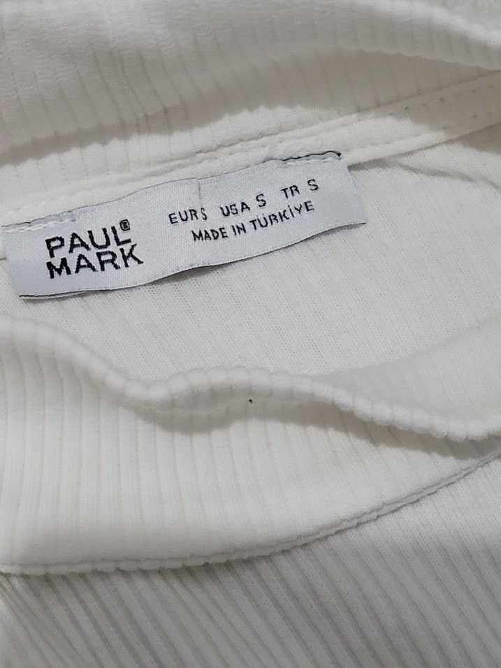 Beyaz Uzun Kollu Kare Yaka Kadın Bluz - Görsel 5