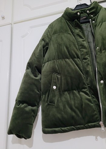 FASHION FRIENDS Yeşil Kadın Şişme Mont - Görsel 2