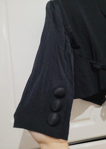 Kadın Vintage Siyah Blazer Ceket - Görsel 6