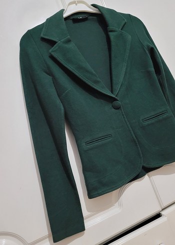 Kadın Yeşil Günlük Blazer Ceket - Görsel 3