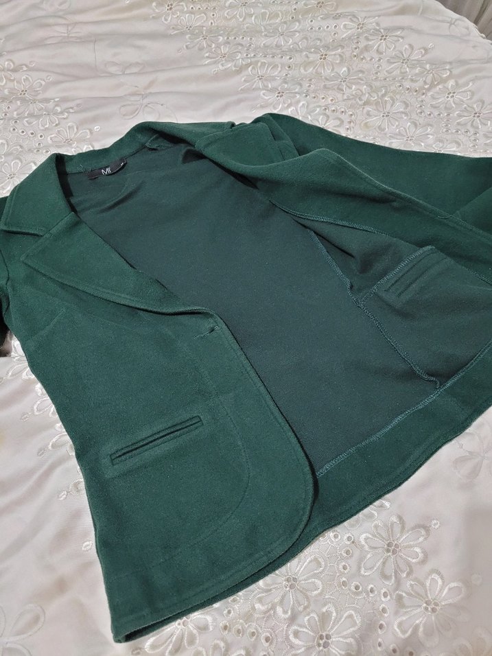 Kadın Yeşil Günlük Blazer Ceket - Görsel 4