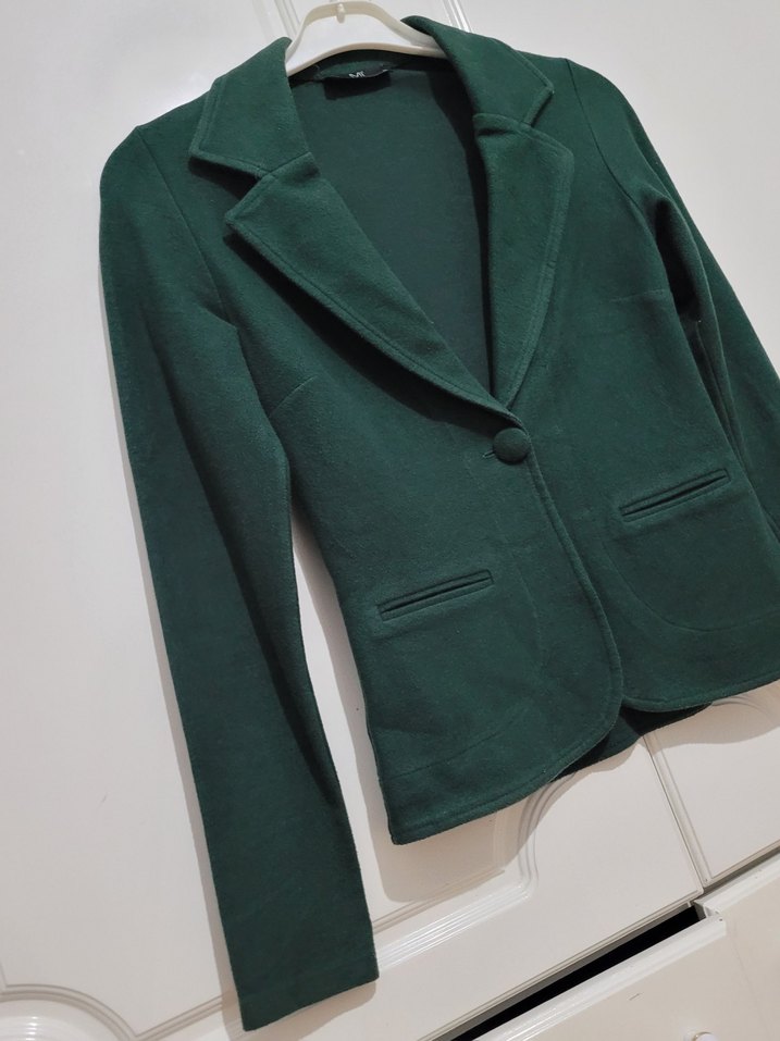 Kadın Yeşil Günlük Blazer Ceket - Görsel 3