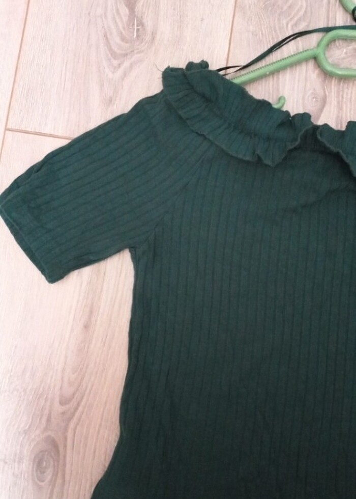 Koton zümrüt bluz - Görsel 4