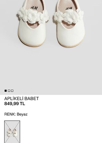 H&M 16-17 no bebek ayakkabısı - sıfır - Görsel 4