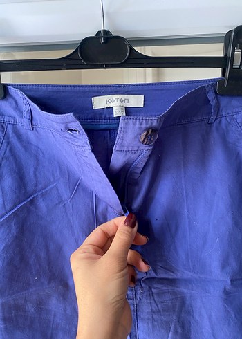 Mavi Midi kumas Etek - Görsel 4