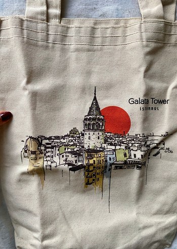 İstanbul Galata tote bag - Görsel 3