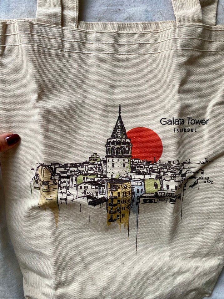 İstanbul Galata tote bag - Görsel 3