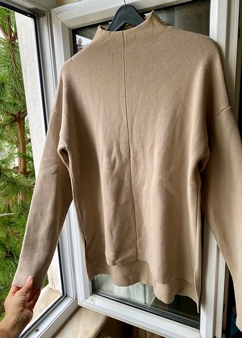 Latte renk Triko Kazak - Görsel 3