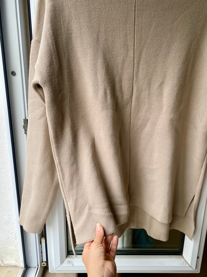 Latte renk Triko Kazak - Görsel 4