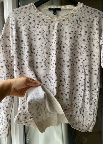 Cicek desenli kazak - Görsel 5