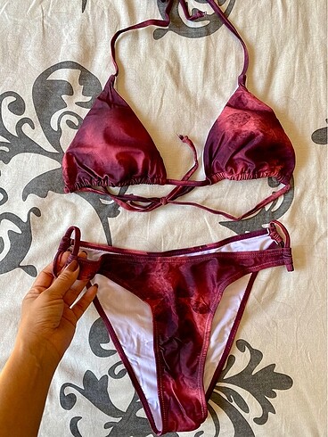 m Beden Bordo bikini