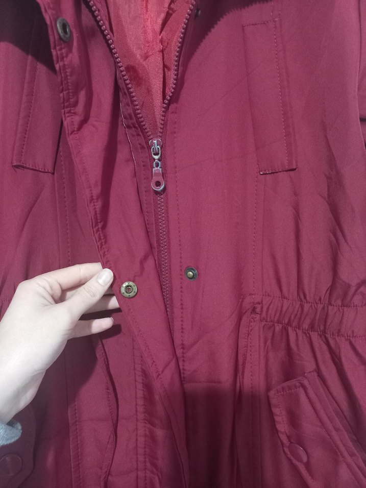 Bordo Trençkot - Görsel 2